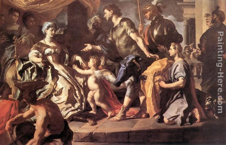 Francesco Solimena Dido Receiveng Aeneas and Cupid Disguised as Ascanius